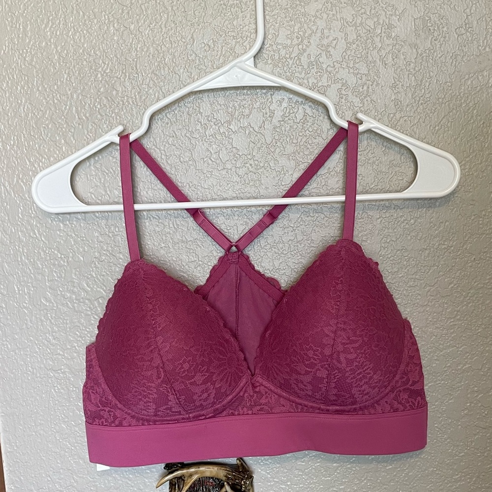 VS PINK mauve lightly lined bralette